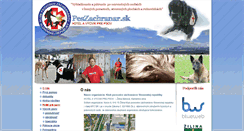 Desktop Screenshot of peszachranar.sk